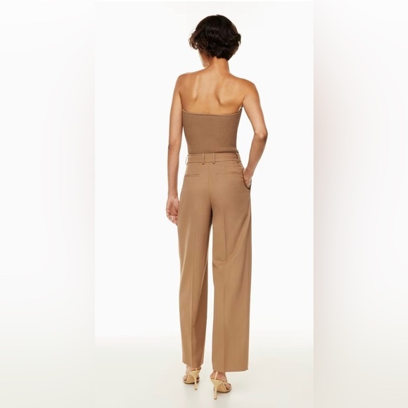 Babaton The Revue Pant Seville color Wool 95% Wide-Leg Mid-Rise , size 12 - Picture 11 of 12